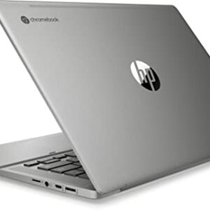 HP 14b-na Chromebook 14" FHD Laptop, AMD Ryzen 3 3250C, 4GB RAM, 128GB eMMC Chrome OS Silver(Renewed)