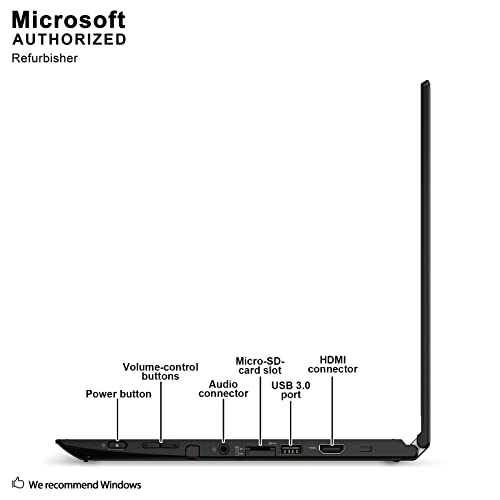 Lenovo Thinkpad Yoga 260 Convertible Laptop / 12.5 inch IPS FHD Touchscreen (1920x1080), Intel Core i5-6300U, 256GB SSD, 8GB DDR4 Memory, Windows 10 Professional 64-bit - Webcam - Black (Renewed)