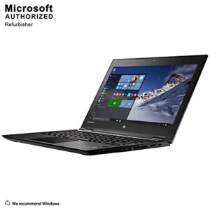 Lenovo Thinkpad Yoga 260 Convertible Laptop / 12.5 inch IPS FHD Touchscreen (1920x1080), Intel Core i5-6300U, 256GB SSD, 8GB DDR4 Memory, Windows 10 Professional 64-bit - Webcam - Black (Renewed)