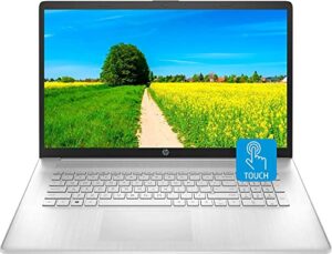 hp 2022 newest 17z laptop, 17.3” hd+ touchscreen, amd ryzen 3 5300u processor, 8gb ddr4 ram, 512gb pcie nvme ssd, hdmi, usb type-c, wi-fi 5, bluetooth, windows 11 home, silver