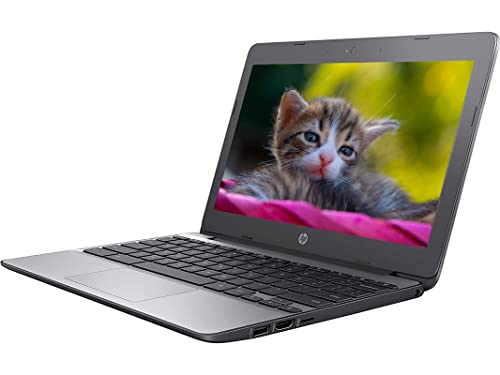 HP 2022 Chromebook 11.6" HD for Business and Student Laptop, Intel Celeron N3060 Processor, 4GB RAM, 48GB Storage(16GB eMMc+32GB MicroSD), Intel HD Graphics, Gray, Chrome OS