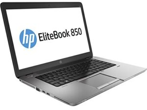hp elitebook 850 g2 15.6in laptop, core i5-5300u 2.3ghz, 8g ram, 256gb solid state drive, windows 10 pro 64bit (renewed)