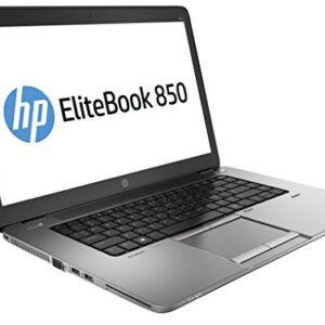 HP EliteBook 850 G2 15.6in Laptop, Core i5-5300U 2.3GHz, 8G RAM, 256GB Solid State Drive, Windows 10 Pro 64Bit (Renewed)