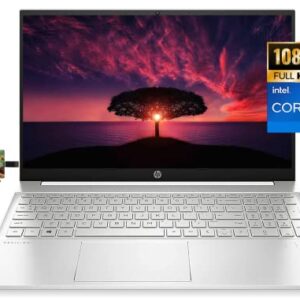 HP Pavilion 15.6'' FHD Business Laptop, 11th Gen Intel Core i7-1165G7 Processor, Windows 10 Pro, 32GB RAM, 2TB SSD, Fast Charge, SD Reader, HDMI, Wi-Fi, Bluetooth, Webcam, 32GB Tela USB Card