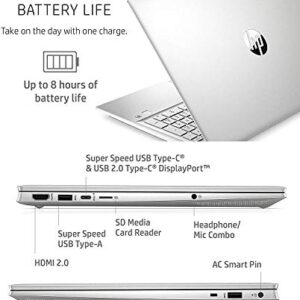 HP Pavilion 15.6'' FHD Business Laptop, 11th Gen Intel Core i7-1165G7 Processor, Windows 10 Pro, 32GB RAM, 2TB SSD, Fast Charge, SD Reader, HDMI, Wi-Fi, Bluetooth, Webcam, 32GB Tela USB Card