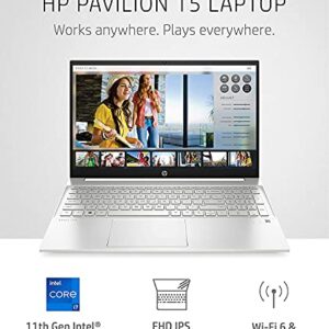HP Pavilion 15.6'' FHD Business Laptop, 11th Gen Intel Core i7-1165G7 Processor, Windows 10 Pro, 32GB RAM, 2TB SSD, Fast Charge, SD Reader, HDMI, Wi-Fi, Bluetooth, Webcam, 32GB Tela USB Card