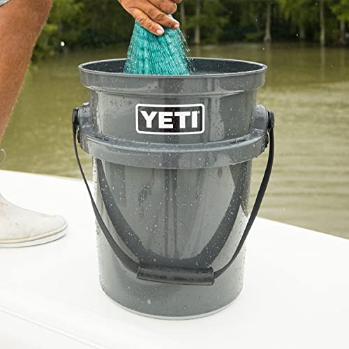 YETI Loadout 5-Gallon Bucket, Impact Resistant Fishing/Utility Bucket, Charcoal