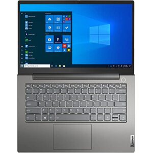 2021 Lenovo ThinkBook 14 Gen 2, 11th gen Intel i7-1165G7, 512GB SSD, 8GB DDR4 RAM, 14" FHD (1920 x 1080) IPS, Anti-Glare, Thunderbolt 4, Win 10 Pro - Mineral Grey