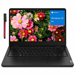 lenovo windows 10 pro business laptop, 14″ anti-glare display, amd 3015e processor up to 2.3ghz, 4gb ddr4 ram, 64gb emmc, wifi 6, bt 5.2, type-c, webcam, black, broag 64gb flash drive