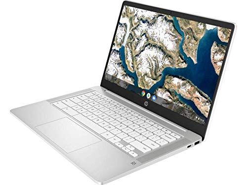 HP Chromebook 14a-na0122od 14" Intel Pentium Silver N5030 4 GB Memory; 64 GB eMMC Storage Chrome OS Ceramic White(Renewed)