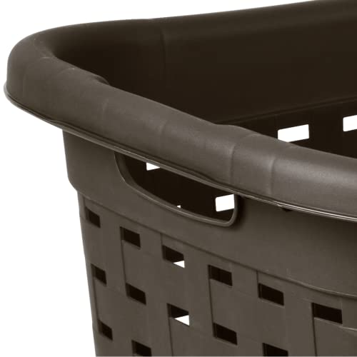 Sterilite 26" Espress Weave Basket (Pack of 6), Espresso