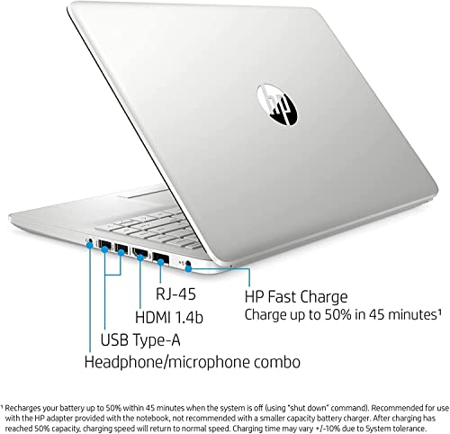 HP 2022 14-inch FHD 1920 x 1080 Laptop PC, AMD Ryzen 3 3250U Dual-Core Processor, 4GB RAM, 1TB Hard Drive, HDMI, AMD Radeon Vega 3 Graphics, Windows 10 Home, Silver(Renewed)