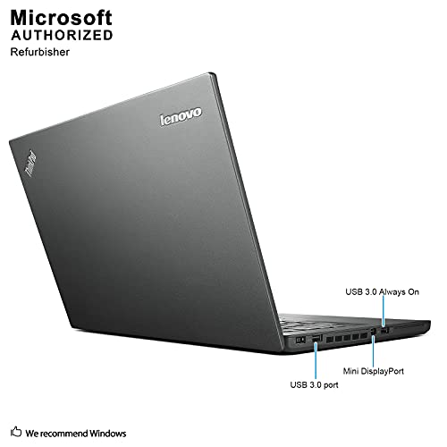 Lenovo ThinkPad T450S 14 HD, Core i7-5600U 2.6GHz, 12GB RAM, 512GB SSD, Windows 10 Pro 64Bit, CAM, (Renewed)