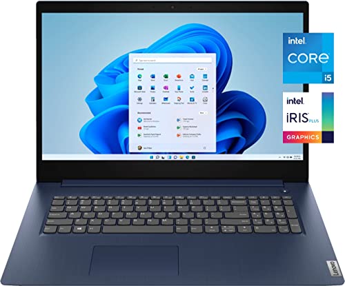 Lenovo 2022 Newest IdeaPad 3i Laptop, 17.3" HD+ Display, 11th Gen Intel Core i5-1135G7, Intel Iris Xe Graphics, 36GB RAM, 1TB PCIe SSD, WiFi, Webcam, Fingerprint Reader, Windows 11 Home, Blue