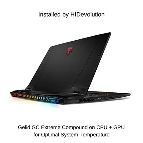 HIDevolution [2023] MSI Titan GT77HX 13VH 17.3" UHD 144Hz, 2.2 GHz i9-13980HX, RTX 4080, 128 GB DDR5 RAM, 16 TB PCIe SSD, Windows 11 Pro