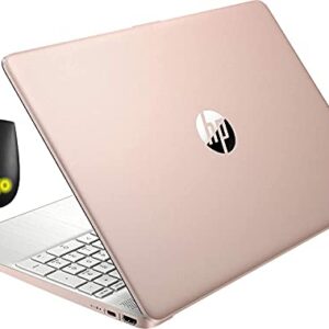 HP 2021 15.6inch HD Laptop, AMD Athlon Silver 3050U Up to 3.2Ghz , 4GB DDR4 RAM, 128GB SSD, HDMI, WiFi, Bluetooth, Webcam, with Hugo M, Rose, Windows10 S (Renewed)