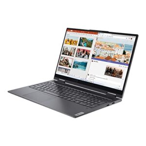 Lenovo Yoga 7i 15.6" FHD(1920x1080) IPS 2-in-1 Touch Laptop, Fingerprint Reader, Intel Core i7-1165G7 Processor up to 2.8GHz, 4 Cores, 12GB RAM, 512GB PCIe SSD, Bluetooth, Win 11, Gray, EAT Cloth