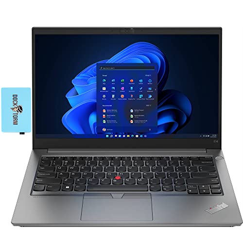 Lenovo ThinkPad E14 Gen 4 Home & Business Laptop 14.0" Full HD Display (AMD Ryzen 5 5625U 6-Core, 8GB RAM, 256GB SSD, AMD Radeon,WiFi 6, Bluetooth 5.1, Webcam, HDMI, Win 10 Pro) with Hub