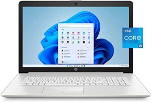 hp new 17 laptop, 17.3″ fhd ips display, 11th gen intel core i5-1135g7(beats i7-8500), 32gb ram, 1tb ssd, wi-fi 5, bluetooth, hdmi, webcam, backlit keyboard, windows 11 home,natural silver