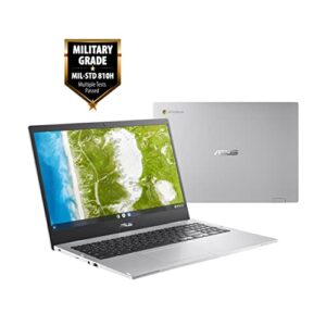 ASUS Chromebook CX1, 15.6" Full HD NanoEdge Display, Intel Celeron N4500 Processor, 64GB eMMC Storage, 4GB RAM, Chrome OS, Transparent Silver, CX1500CKA-DH44F