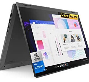 Lenovo Flex 5 2-in-1 Laptop, 15.6" 4K UHD (3840x2160) IPS 500nits Touch Display, Intel i7-1165G7, NVIDIA GeForce MX450, Type-C, Backlit KB, Fingerprint, Wi-Fi 6, Win 11 Pro (16GB RAM | 1TB PCIe SSD)