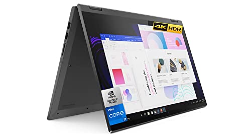 Lenovo Flex 5 2-in-1 Laptop, 15.6" 4K UHD (3840x2160) IPS 500nits Touch Display, Intel i7-1165G7, NVIDIA GeForce MX450, Type-C, Backlit KB, Fingerprint, Wi-Fi 6, Win 11 Pro (16GB RAM | 1TB PCIe SSD)