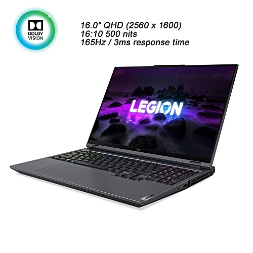 Lenovo Legion 5 Pro Gen 6 AMD Gaming Laptop, 16.0" QHD IPS 165Hz, Ryzen 7 5800H, GeForce RTX 3060 6GB, TGP 130W, Win 10 Home, 32GB RAM | 2TB PCIe SSD, HDMI Cable Bundle