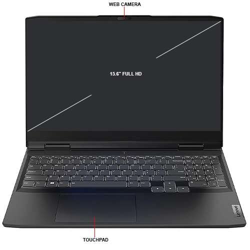 Lenovo 2023 IdeaPad Gaming 3 15.6" 120Hz FHD IPS Laptop 14-Core Intel i7-12700H 32GB RAM 1TB NVMe SSD NVIDIA GeForce RTX 3050 Ti 4GB GDDR6 HDMI2.0 USB-C WiFi AX RJ45 Backlit Windows 11 Pro w/RE USB