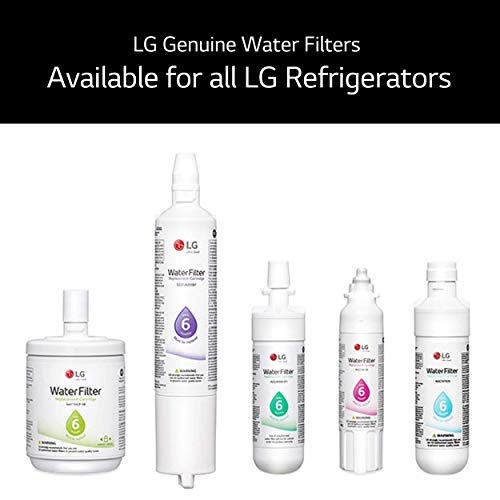 LG LT1000P - 6 Month / 200 Gallon Capacity Replacement Refrigerator Water Filter (NSF42, NSF53, and NSF401) ADQ74793501, ADQ75795105, or AGF80300704 , White