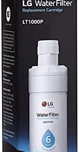 LG LT1000P - 6 Month / 200 Gallon Capacity Replacement Refrigerator Water Filter (NSF42, NSF53, and NSF401) ADQ74793501, ADQ75795105, or AGF80300704 , White