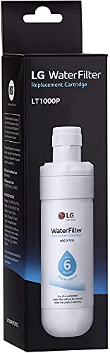 LG LT1000P - 6 Month / 200 Gallon Capacity Replacement Refrigerator Water Filter (NSF42, NSF53, and NSF401) ADQ74793501, ADQ75795105, or AGF80300704 , White