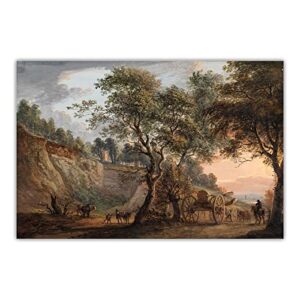 wall decor paul sandby oil paintings “view at charlton kent” reproduction print on canvas wall art picture for home decoration 40x60cm x1 no frame