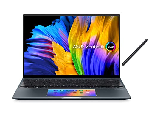 ASUS ZenBook 14”WQXGA+ 16:10 OLED Touchscreen Display Laptop | Intel Core i7-1165G7 | NVIDIA GeForce MX450 | Backlit Keyboard | Windows 11 Pro | Grey (Gray, 16GB RAM | 1TB SSD)