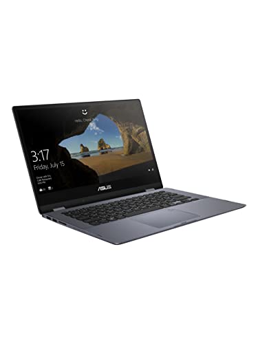 ASUS VivoBook Flip 14 Thin and Light 2-in-1 Laptop, 14 FHD Touch, Intel Core i3 Processor, 4GB RAM, 128GB SSD, Wifi, Webcam, Bluetooth, HDMI, Fingerprint, Windows 10 S (Renewed)