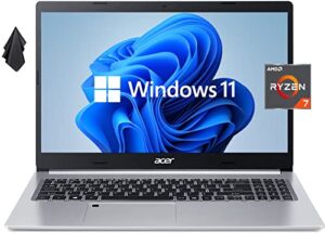 2022 acer aspire 5 slim laptop, 15.6″ full hd ips, amd ryzen 7 5700u octa-core processor (beats i7-1165g7), 16gb ddr4 ram, 1 tb pcie nvme ssd, wifi 6, backlit kb, fingerprint reader, windows 11