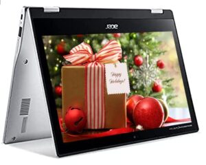 acer chromebook spin 311 2-in-1 convertible laptop | 11.6″ hd touchscreen | mediatek mt8183c octa-core processor | 4gb lpddr4x | 32gb emmc | usb-c | wi-fi 5 | bt | webcam | chrome os | titac card