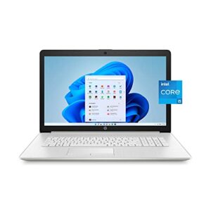 HP 17 Business Laptop 17.3" FHD IPS (300 nits, 100% sRGB) 11th Gen Intel Quad-Core i5-1135G7 (Beats i7-1065G7) 16GB RAM 512GB SSD Intel Iris Xe Graphics Office365 Win11Pro Silver + HDMI Cable
