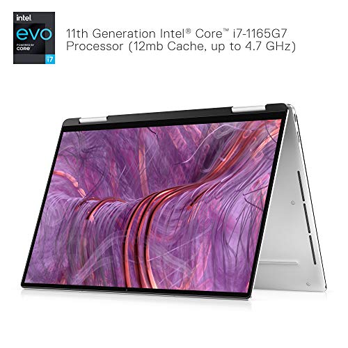 Dell 9310 XPS 2 in 1 Convertible, 13.4 Inch FHD+ Touchscreen Laptop, Intel Core i7-1165G7, 32GB 4267MHz LPDDR4x RAM, 512GB SSD, Intel Iris Xe Graphics, Windows 10 Home - Platinum Silver