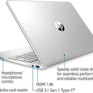 HP 2021 Latest Pavilion 15.6 FHD Touchscreen Laptop Computer, 10th Gen Intel Quard-Core i7-1065G7, 802.11AC, Webcam, Bluetooth, Windows 10, Silver, CUE Accessories (16GB DDR4, 1TB SSD)