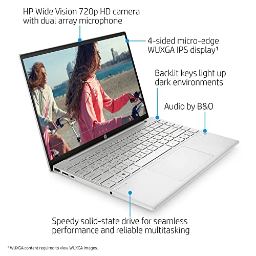 HP Pavilion Aero Ultra-Lightweight Laptop,13.3" (1920 x 1200) 16:10 400-Nits IPS Display, 8-Core AMD Ryzen 7 5800U, 16GB RAM, 512GB PCIe SSD, Fingerprint, Type-C, 11hr BatteryLife, Webca