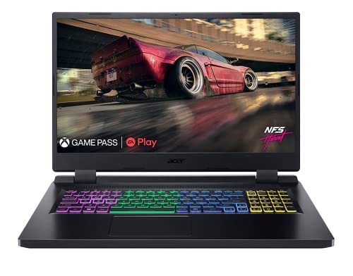 Acer Nitro 5 17.3" FHD 144Hz Gaming Laptop Computer, AMD Ryzen 7 6800H Processor, GeForce RTX 3060, 16GB DDR5-4800 RAM, 1TB PCIe SSD, VR Ready, Windows 11 Home - Black - AN517-42-R85S