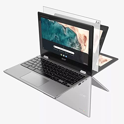 Acer 2022 Newest X360 Chromebook Spin 2-in-1 Convertible Laptop Student Business, Dual-Core Intel Celeron N4000 Processor, 11.6" HD Touch IPS, 4GB RAM, 64GB eMMC,Wi-Fi 5, Chrome OS+MarxsolCables