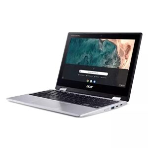 Acer 2022 Newest X360 Chromebook Spin 2-in-1 Convertible Laptop Student Business, Dual-Core Intel Celeron N4000 Processor, 11.6" HD Touch IPS, 4GB RAM, 64GB eMMC,Wi-Fi 5, Chrome OS+MarxsolCables