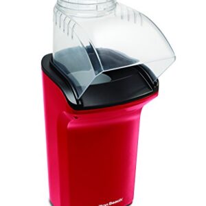 Hamilton Beach Electric Hot Air Popcorn Popper, Healthy Snack, Makes up to 18 Cups, Red (73400)