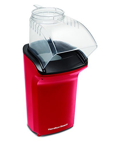 Hamilton Beach Electric Hot Air Popcorn Popper, Healthy Snack, Makes up to 18 Cups, Red (73400)