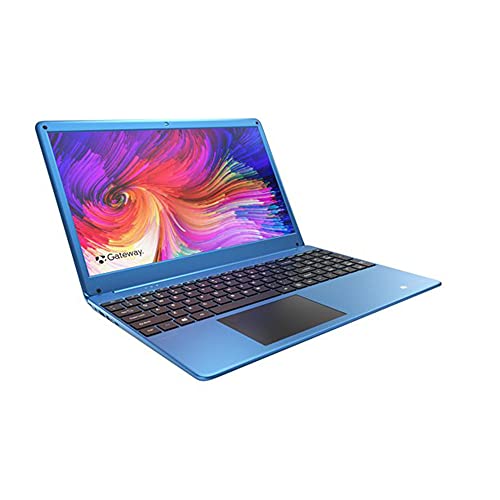 2021 Gateway 15.6" FHD Ultra Slim Notebook Laptop Computer, AMD Ryzen 5-3450U(Beats Intel i5-1035G1), 8GB RAM, 256GB SSD, Radeon Vega 8 Graphics, THX Audio, 1MP Webcam, Win 10, Blue, 32GB USB Card