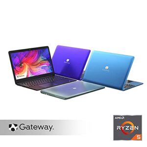 2021 Gateway 15.6" FHD Ultra Slim Notebook Laptop Computer, AMD Ryzen 5-3450U(Beats Intel i5-1035G1), 8GB RAM, 256GB SSD, Radeon Vega 8 Graphics, THX Audio, 1MP Webcam, Win 10, Blue, 32GB USB Card