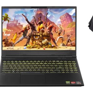 2021 EVOO VR Ready Gaming Laptop, 15.6” FHD 120Hz Display, AMD Ryzen 7 4800H Octa-Core up to 4.20 GHz, GeForce RTX 2060, 32GB RAM, 1 TB PCIe SSD , RGB Backlit KB, HDMI, DP, Win10 + Oydisen Cloth