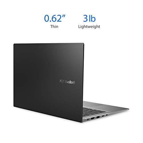 ASUS VivoBook S14 S433 Thin and Light Laptop, 14” FHD, Intel Core i5-10210U CPU, 8GB DDR4 RAM, 512GB PCIe SSD, Windows 10 Home, S433FA-DS51, Indie Black