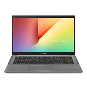 ASUS VivoBook S14 S433 Thin and Light Laptop, 14” FHD, Intel Core i5-10210U CPU, 8GB DDR4 RAM, 512GB PCIe SSD, Windows 10 Home, S433FA-DS51, Indie Black